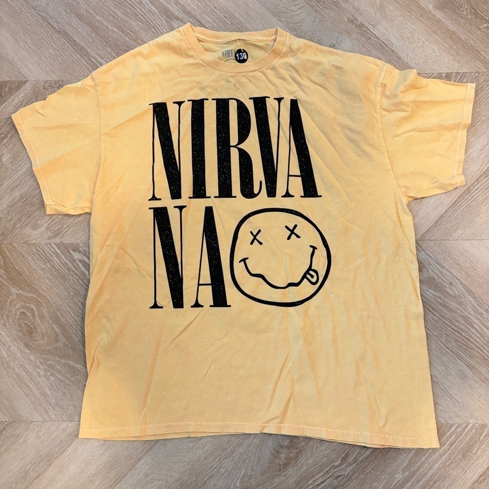 NWOT Nirvana Yellow Graphic T-Shirt